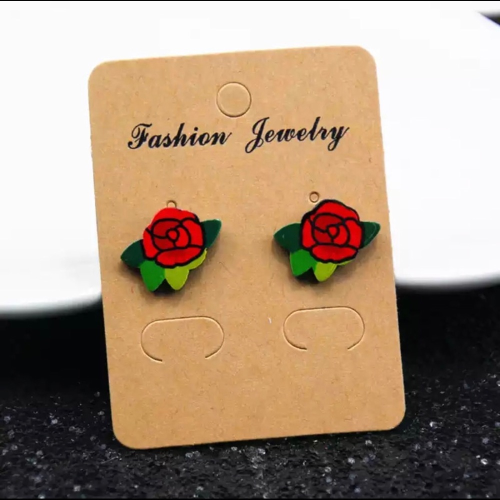 Rose Stud Earrings